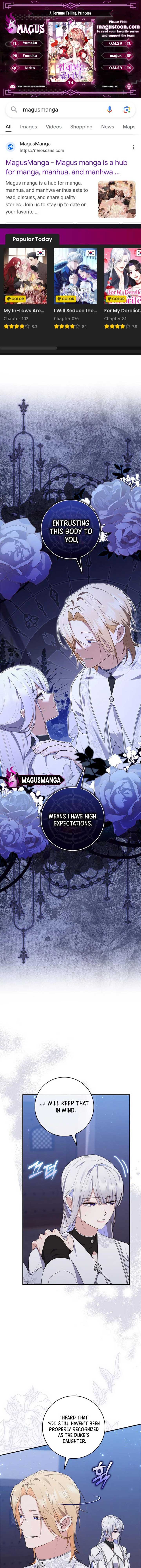 Read A Fortune-Telling Princess EN Manga Online