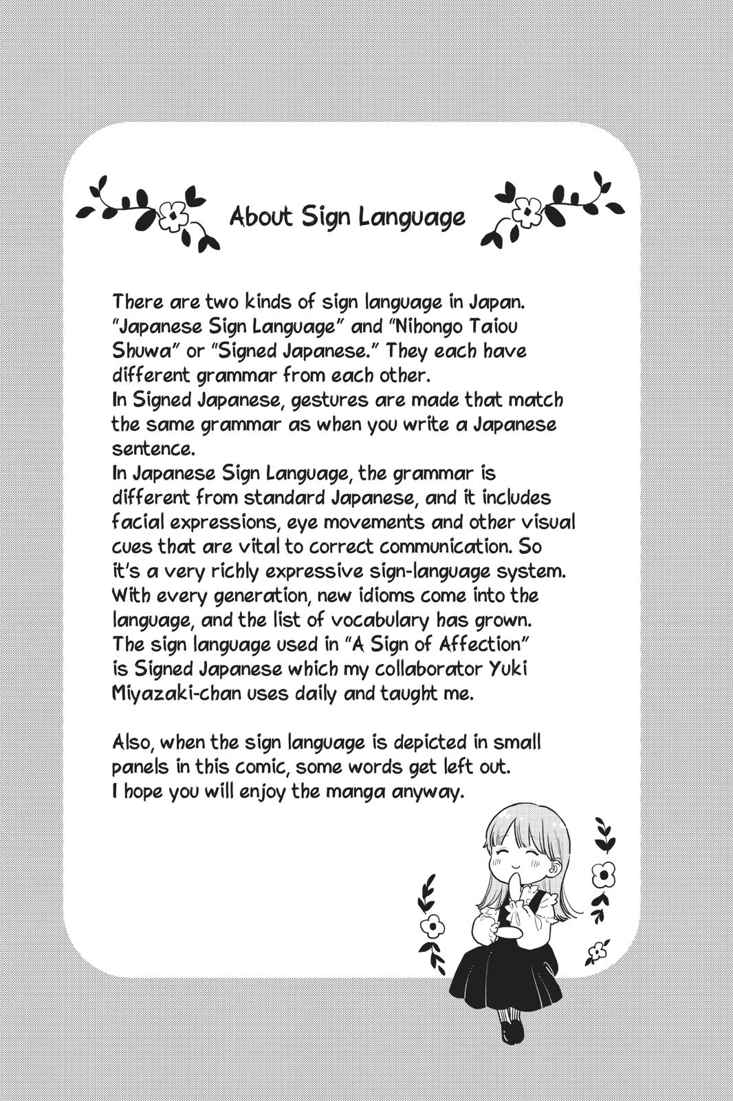 Read A Sign of Affection EN Manga Online