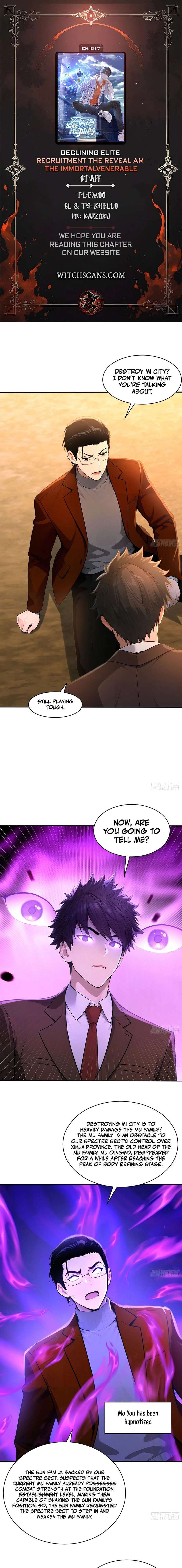 Read Declining Elite School Recruitment_ Showdown-I’m Actually an Immortal Venerable EN Manga Online