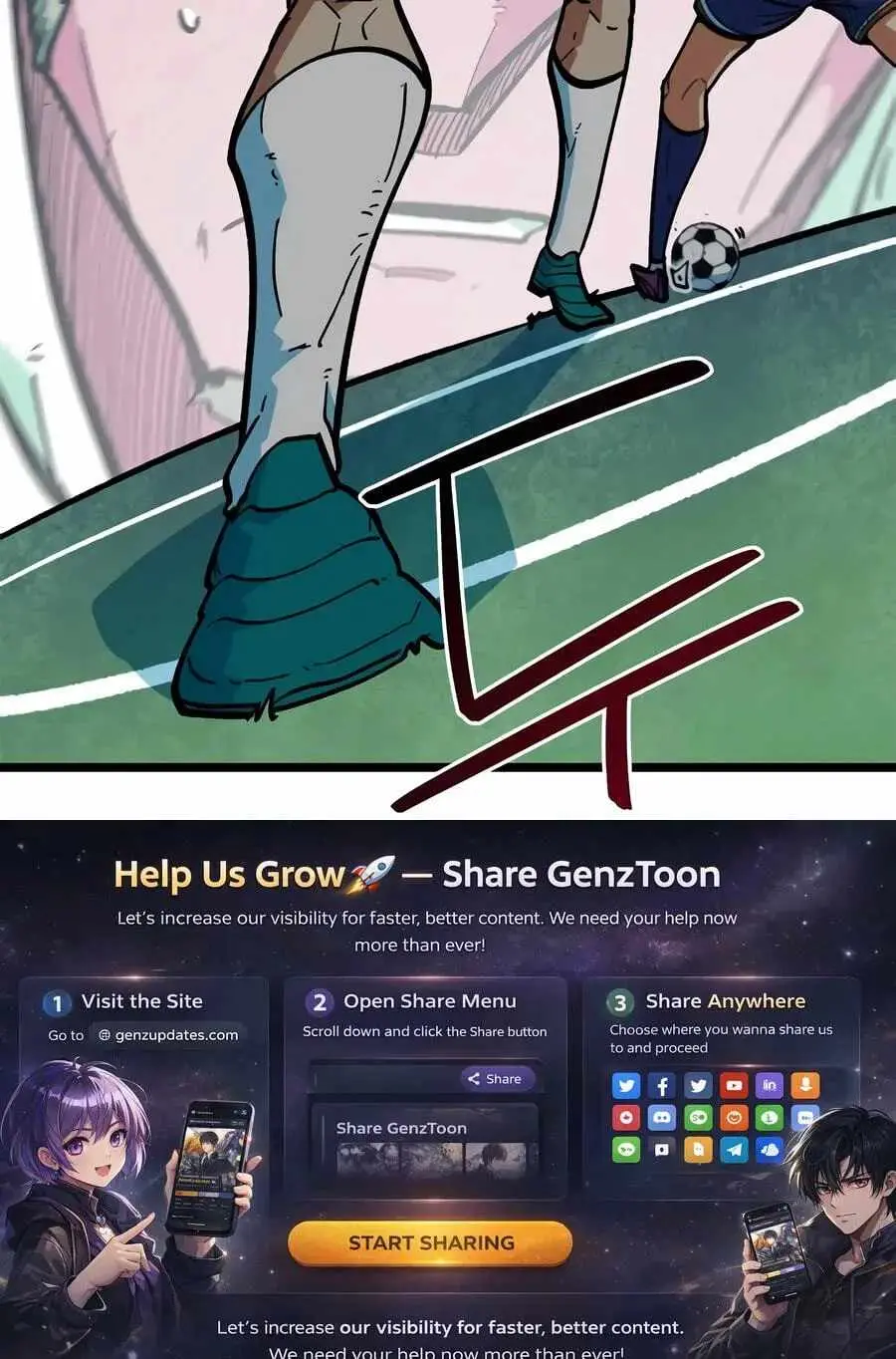 Read I’m Being Misunderstood as a Soccer Genius EN Manga Online