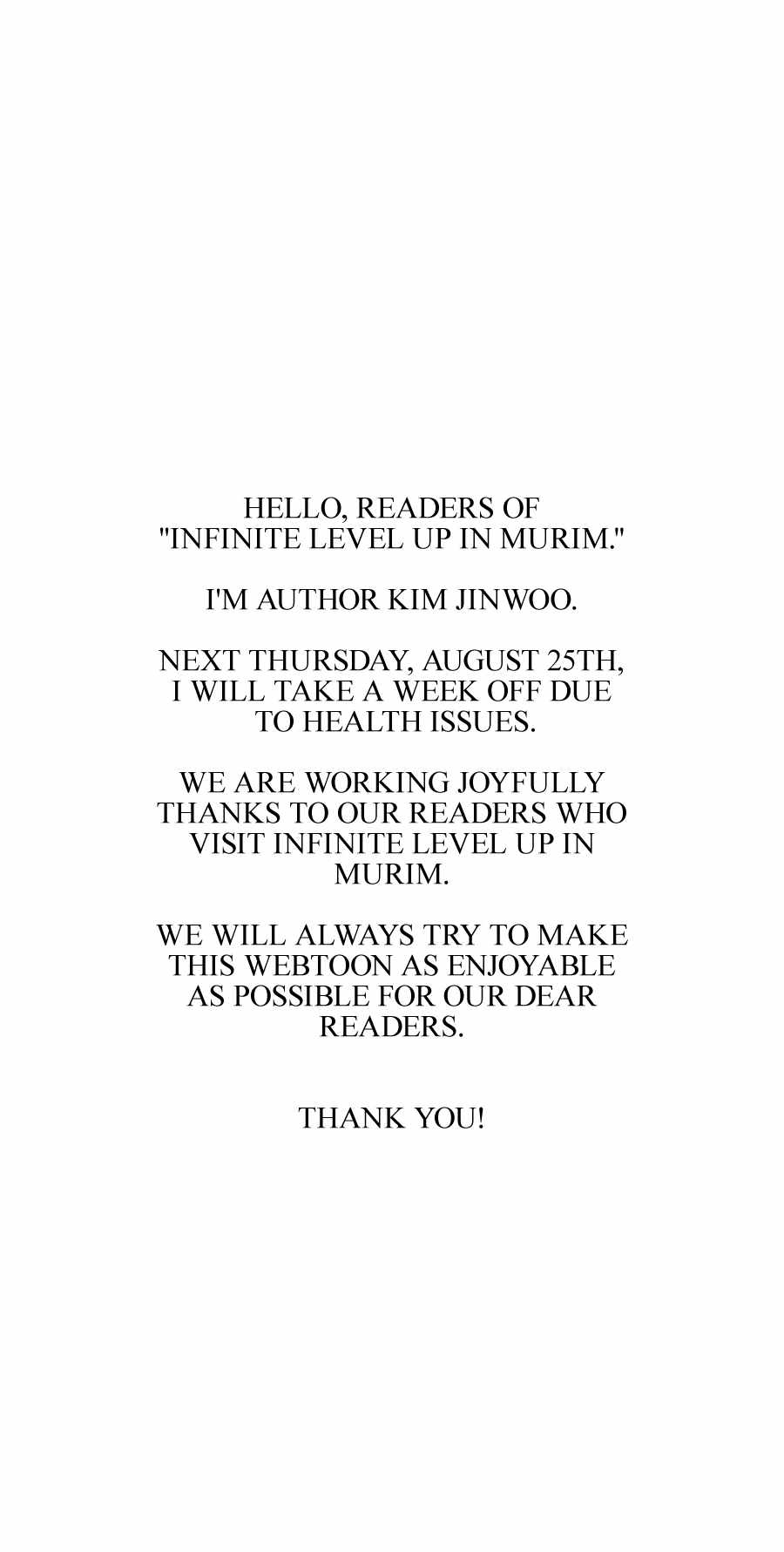 Read Infinite Level Up in Murim EN Manga Online