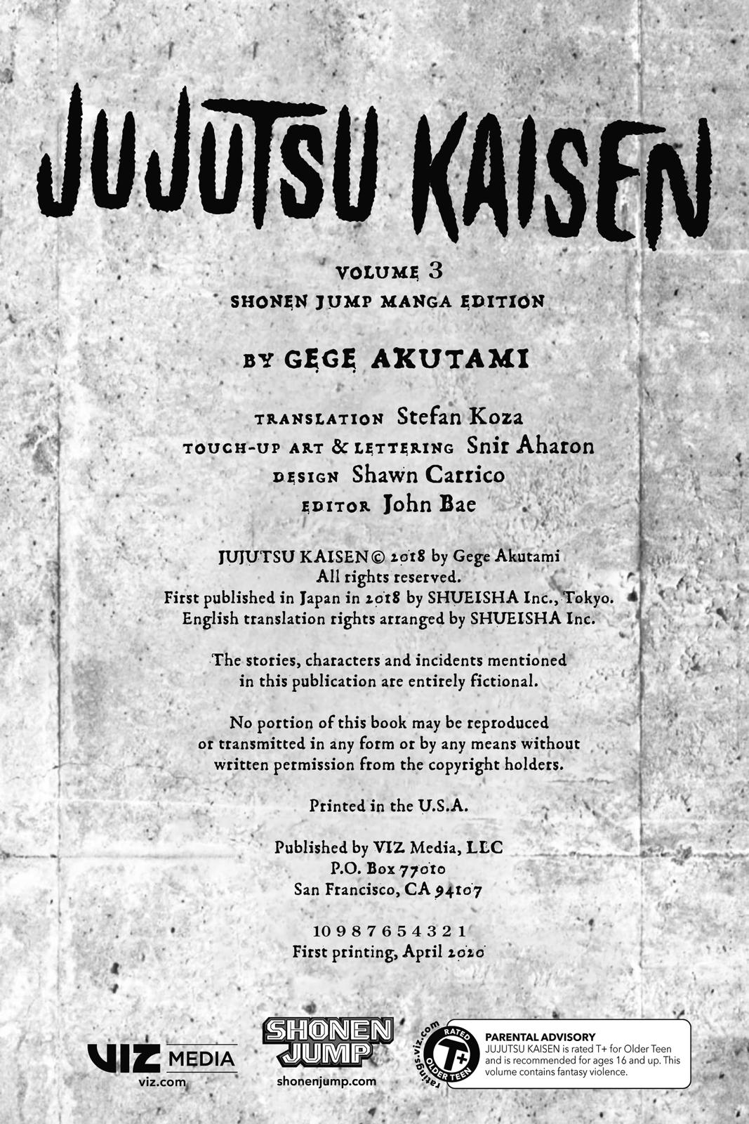 Read Jujutsu Kaisen EN Manga Online