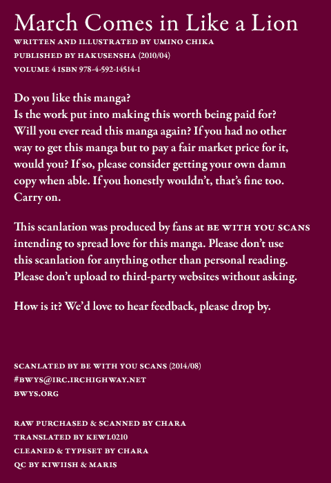 Read March Comes in Like a Lion EN Manga Online