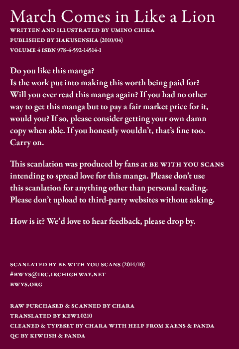 Read March Comes in Like a Lion EN Manga Online