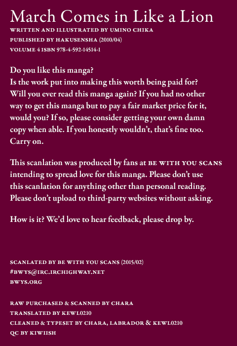 Read March Comes in Like a Lion EN Manga Online