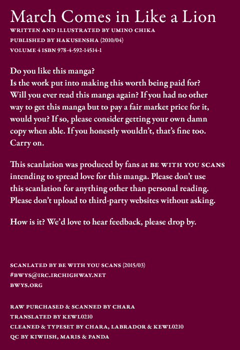 Read March Comes in Like a Lion EN Manga Online