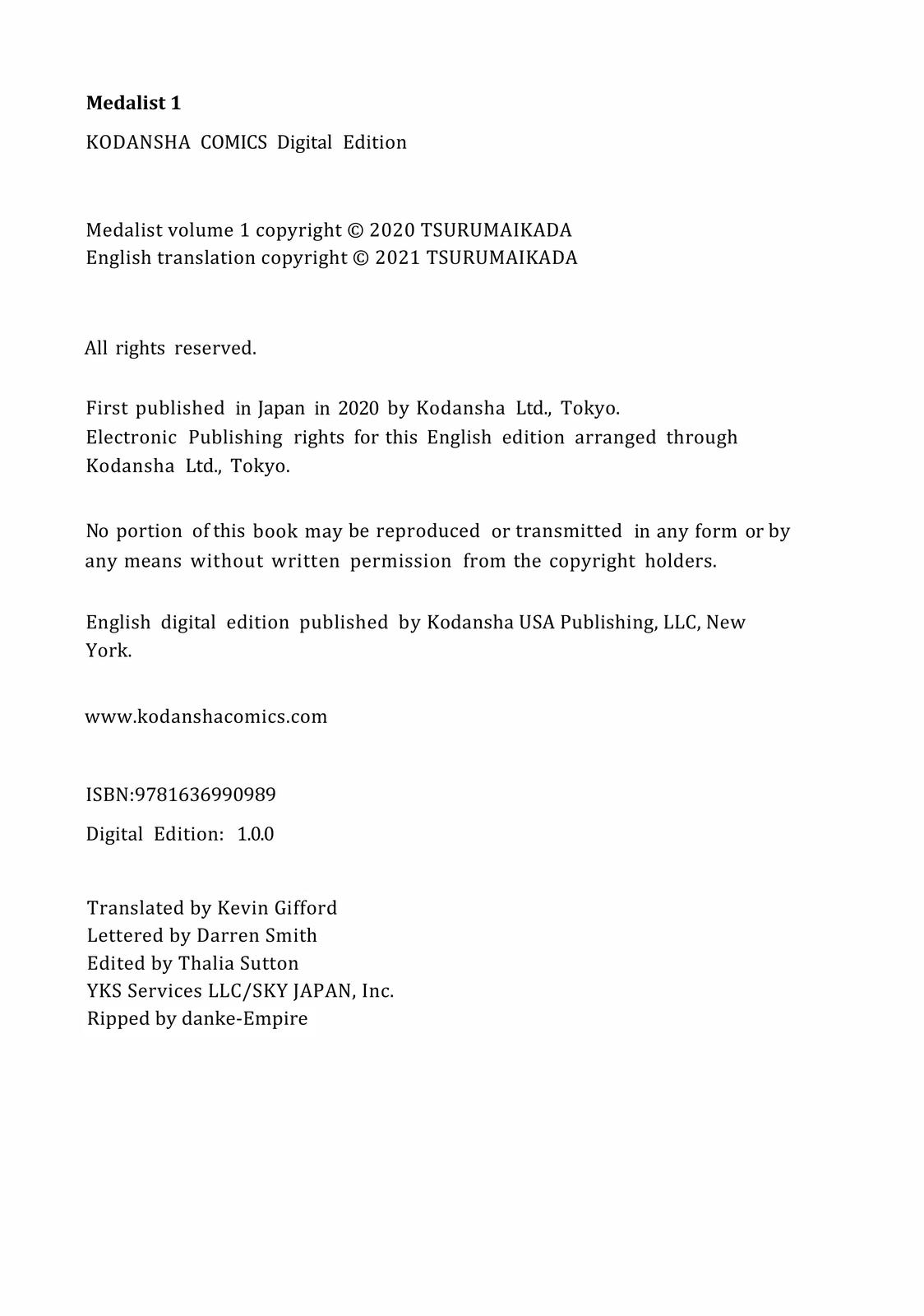 Read Medalist EN Manga Online