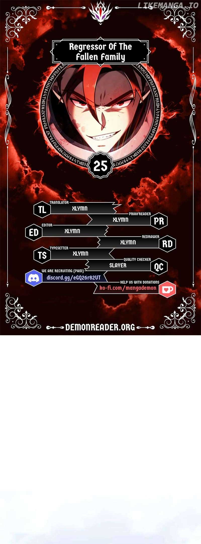 Read Regressor of the Fallen family EN Manga Online