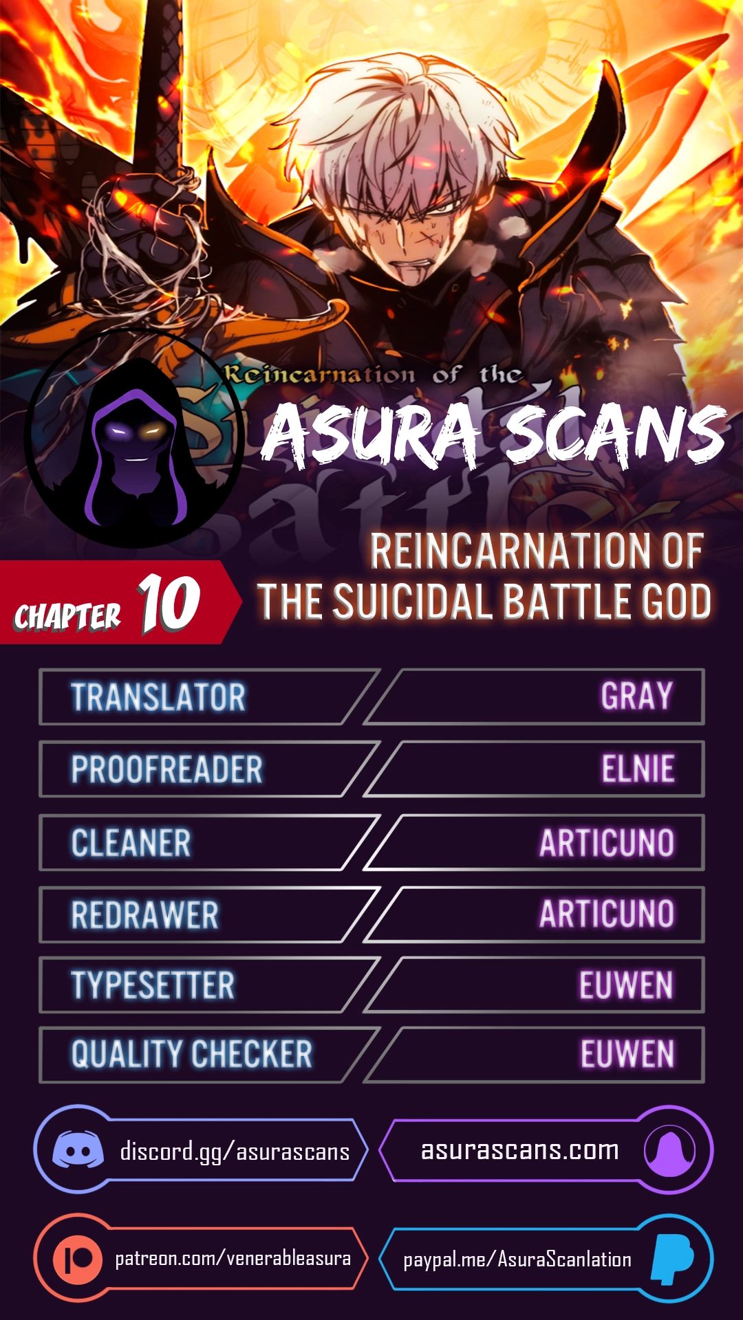 Read Reincarnation of the Suicidal Battle God EN Manga Online