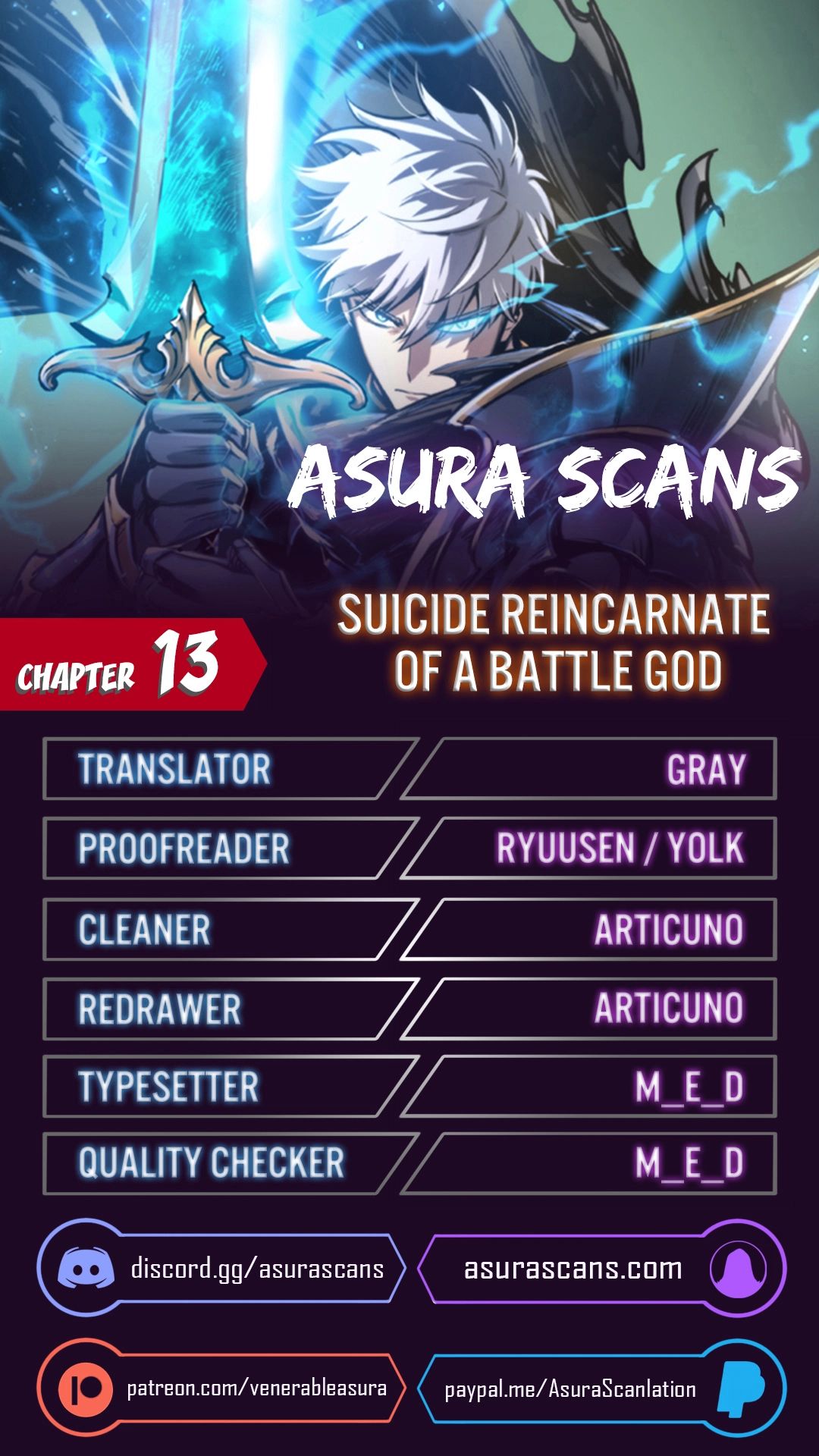 Read Reincarnation of the Suicidal Battle God EN Manga Online