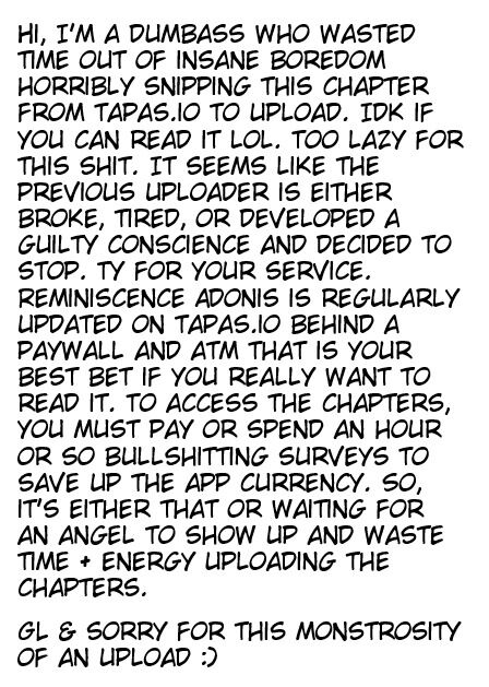 Read Reminiscence Adonis EN Manga Online