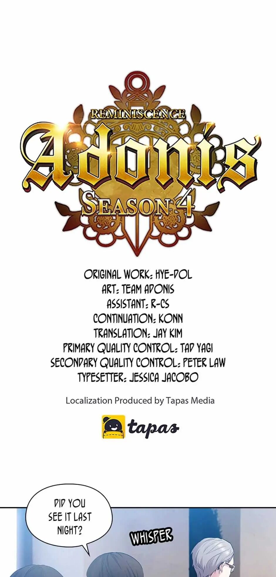 Read Reminiscence Adonis EN Manga Online