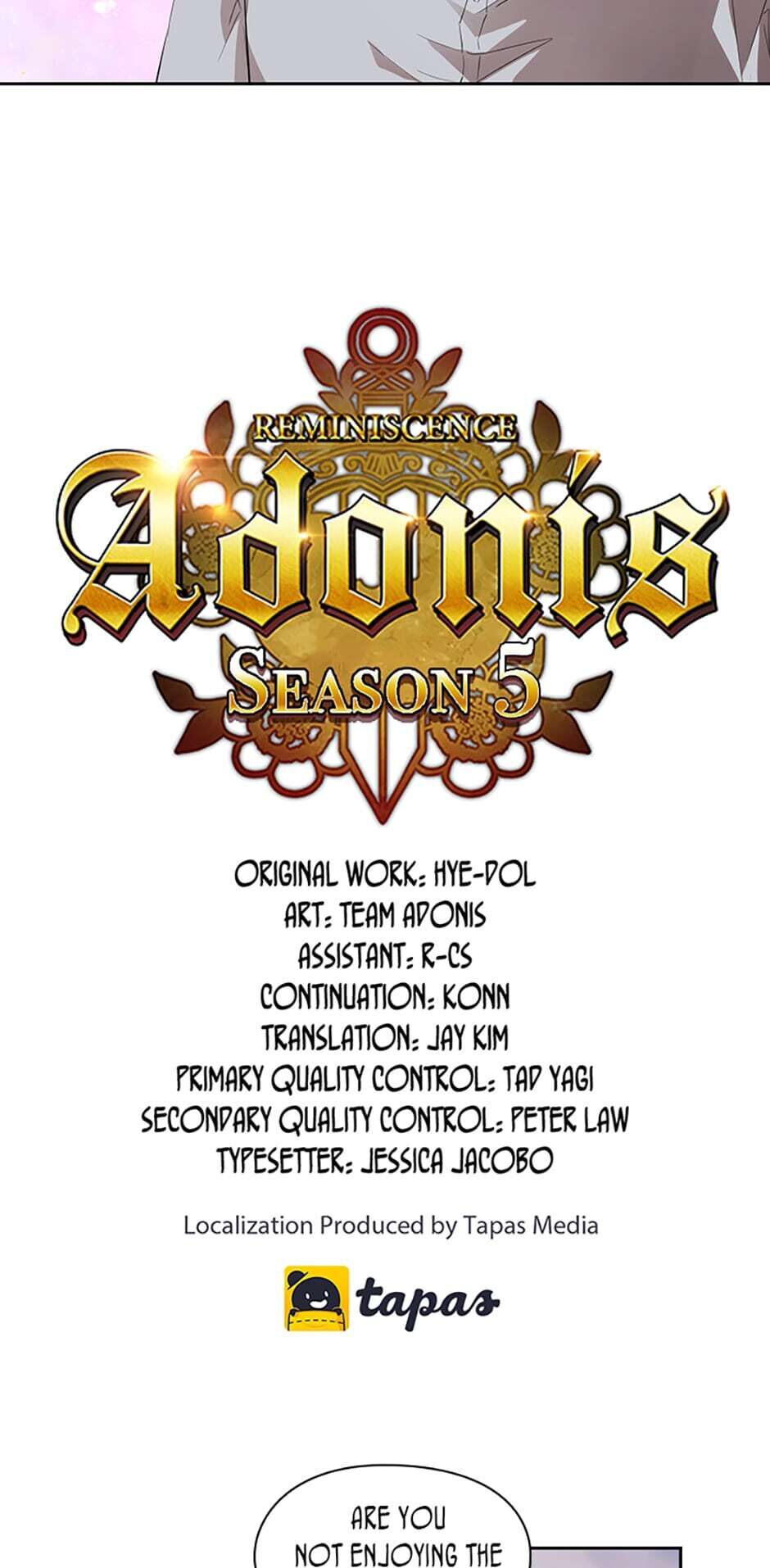 Read Reminiscence Adonis EN Manga Online