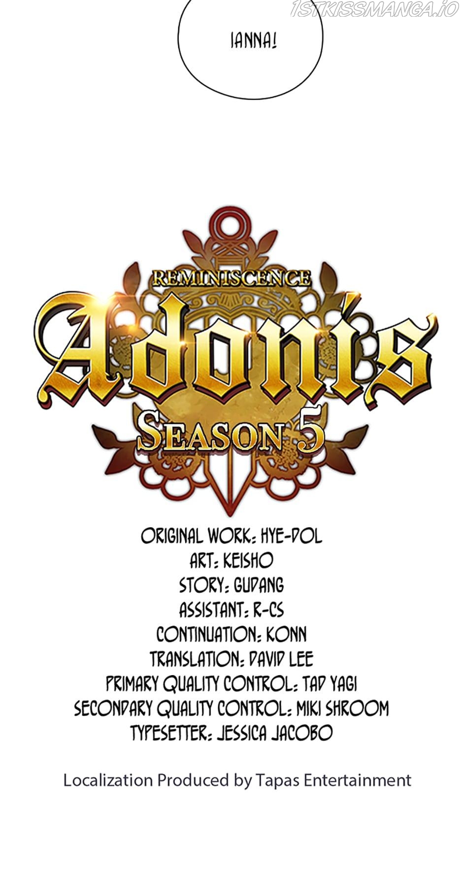 Read Reminiscence Adonis EN Manga Online