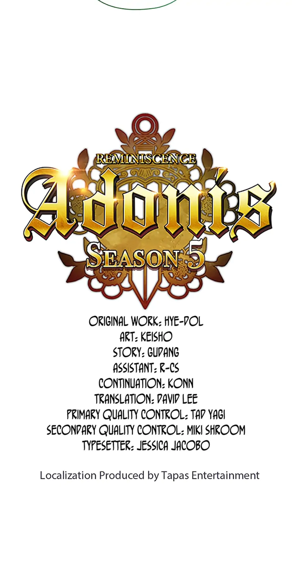 Read Reminiscence Adonis EN Manga Online