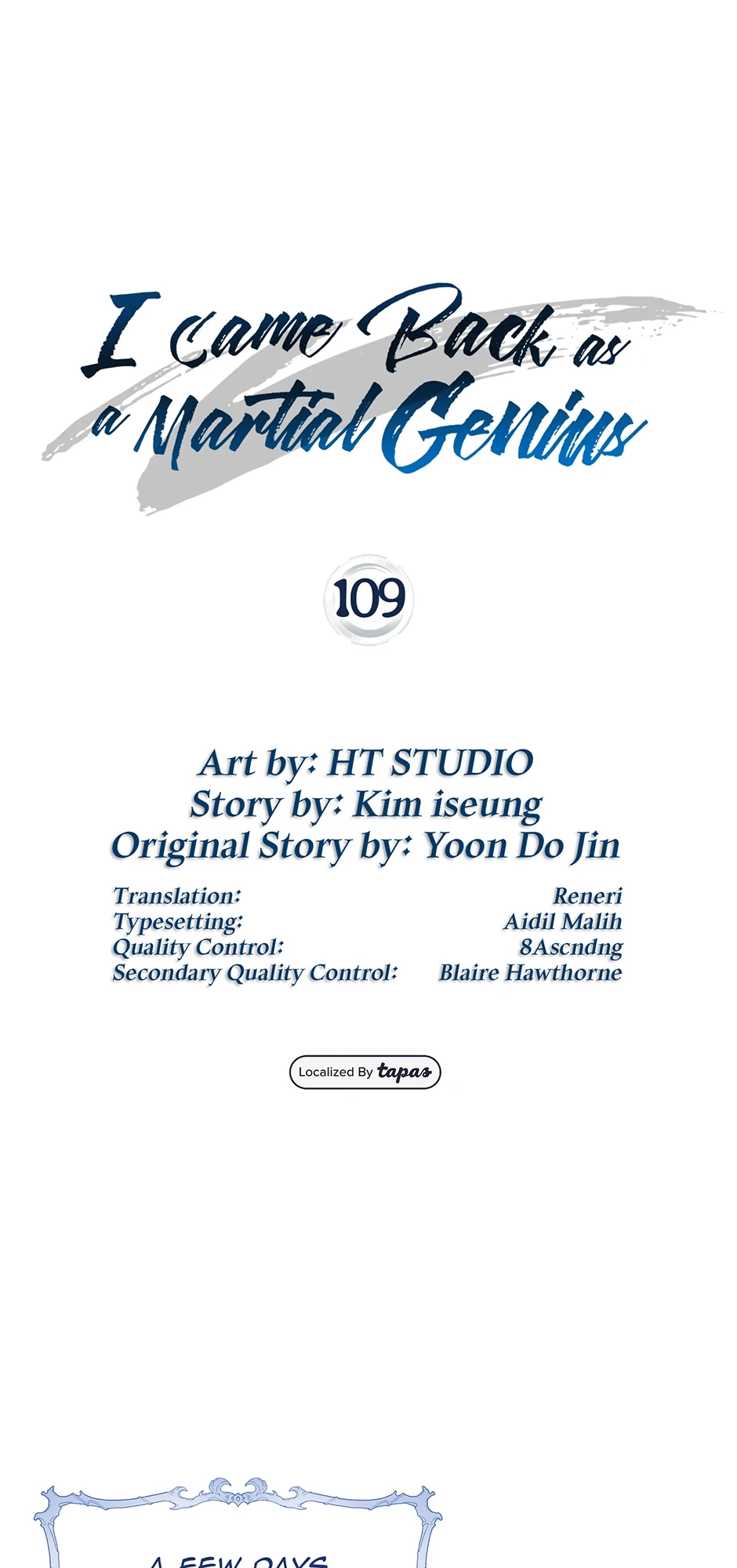 Read Return of the Martial Arts Genius EN Manga Online