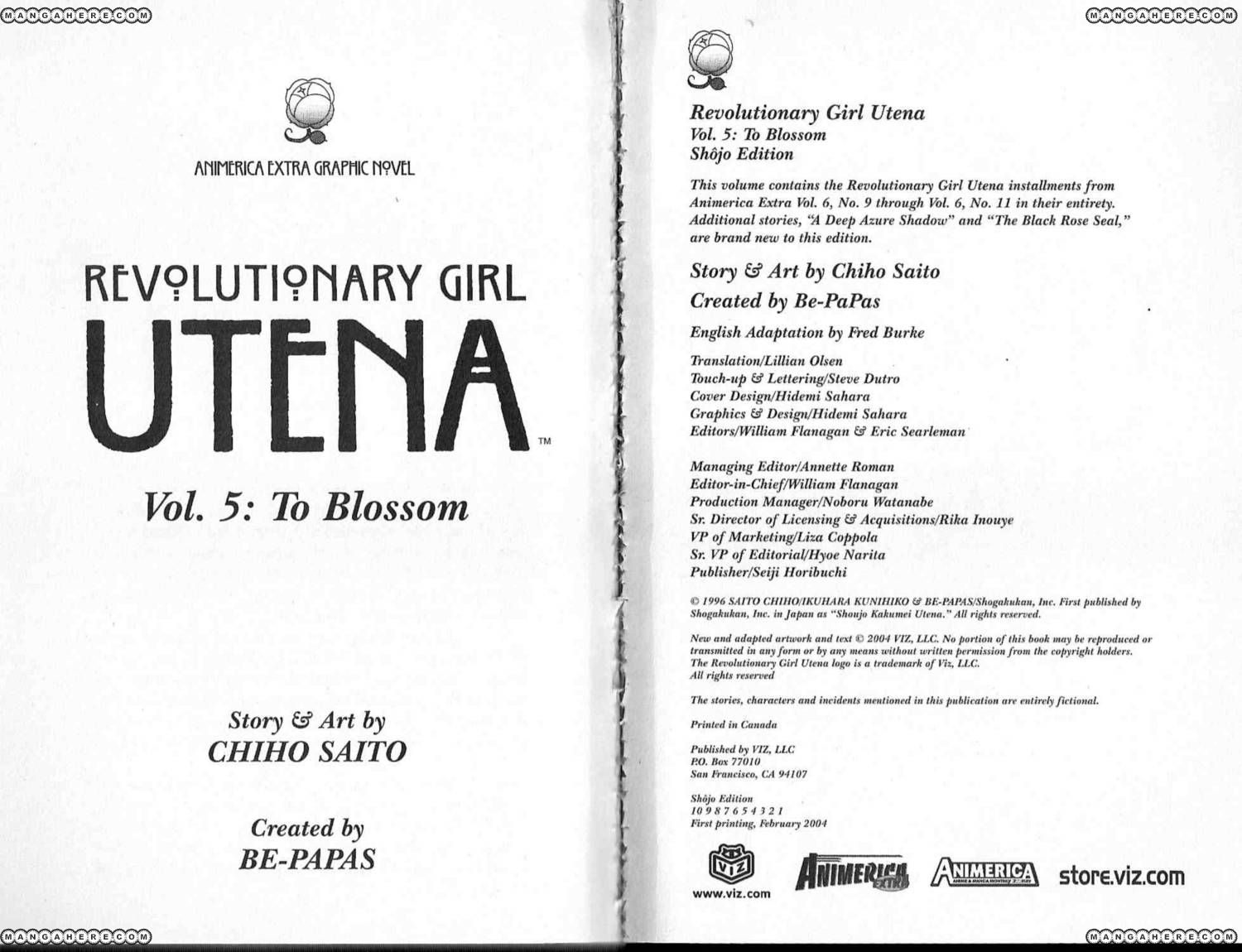 Read Revolutionary Girl Utena EN Manga Online