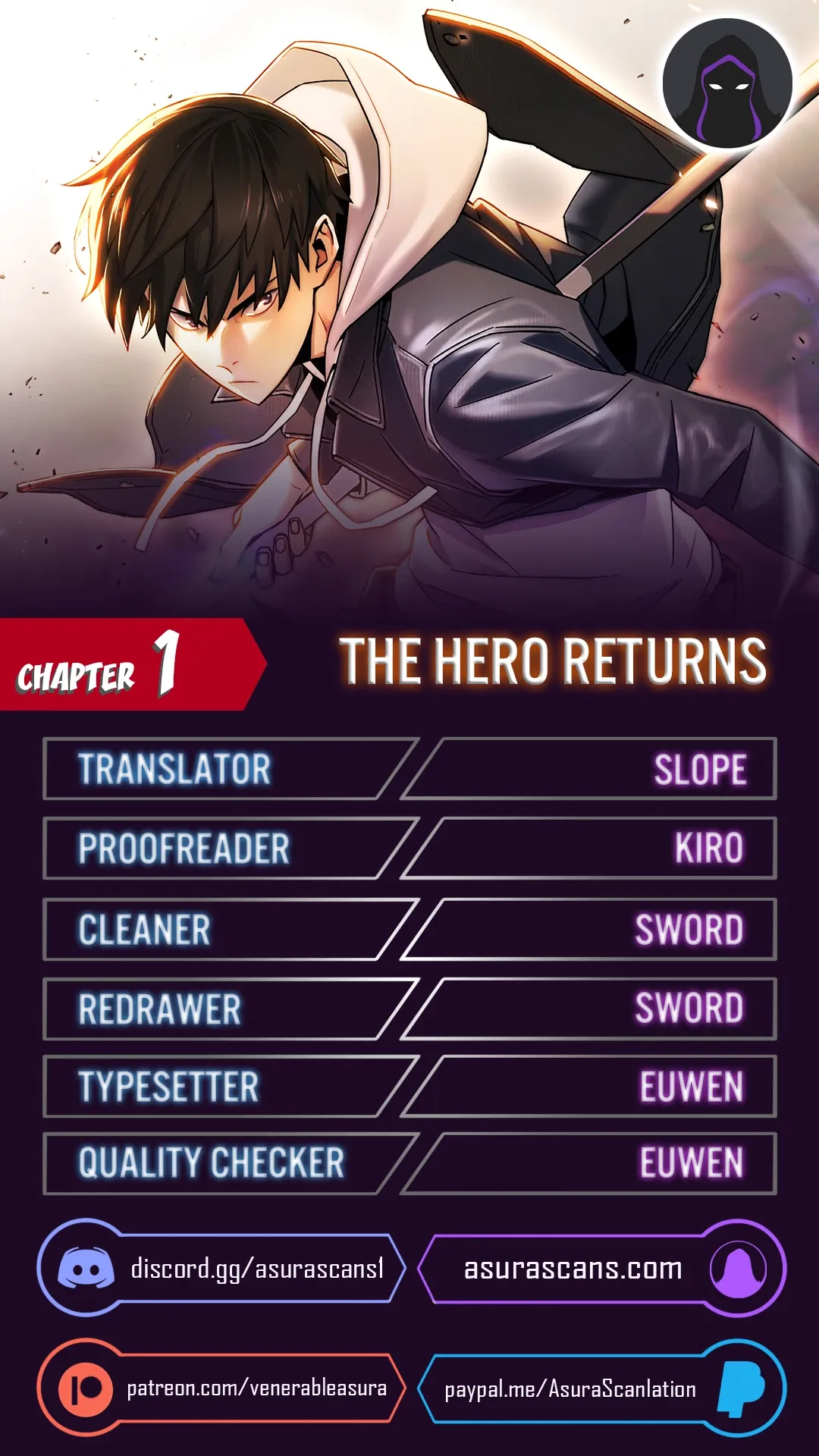 Read The Hero Returns EN Manga Online