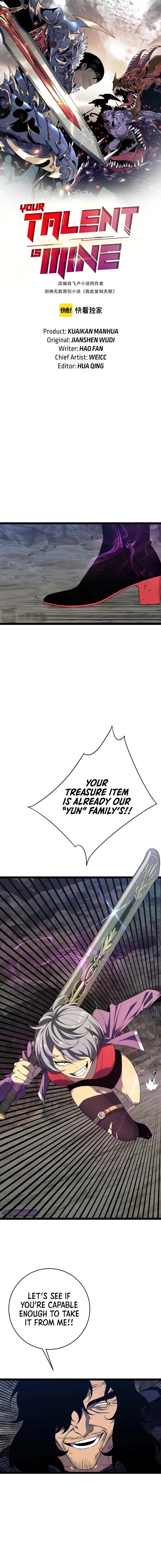 Read Your Talent Is Mine EN Manga Online