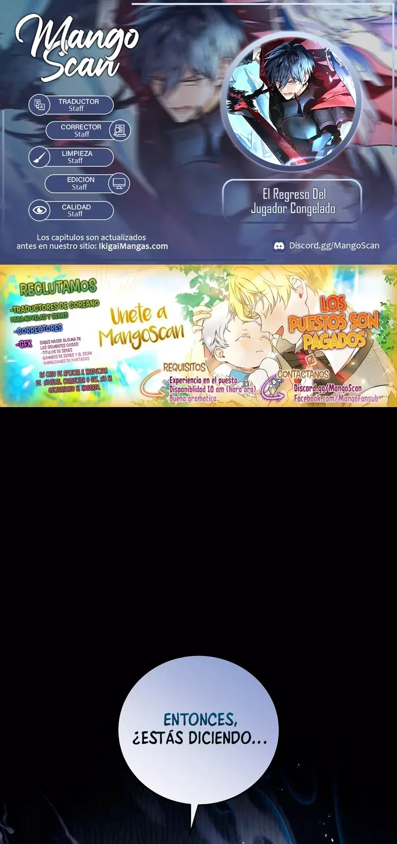 Read El regreso del jugador congelado ES Manga Online