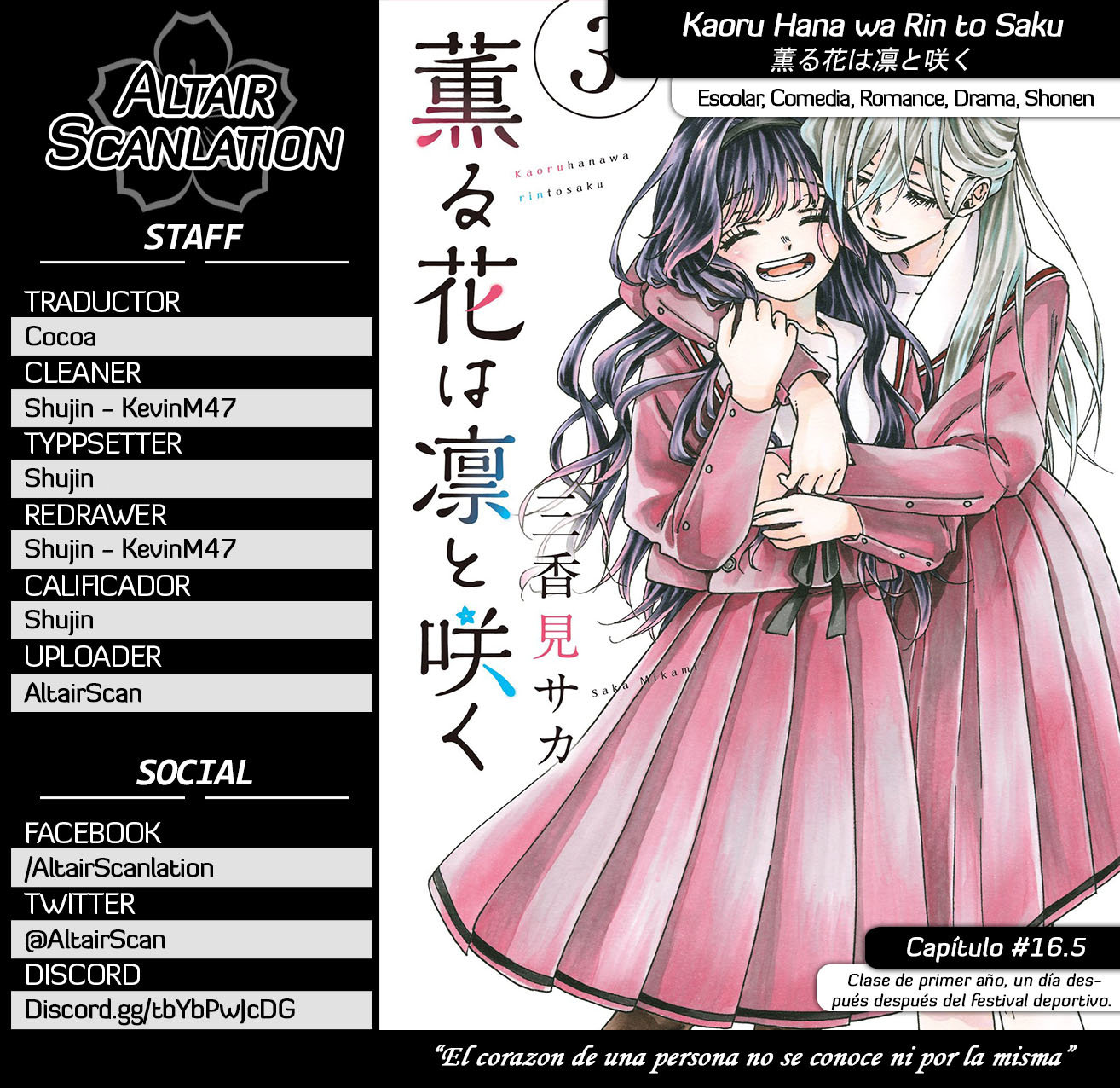 Read Kaoru Hana Wa Rin To Saku ES Manga Online