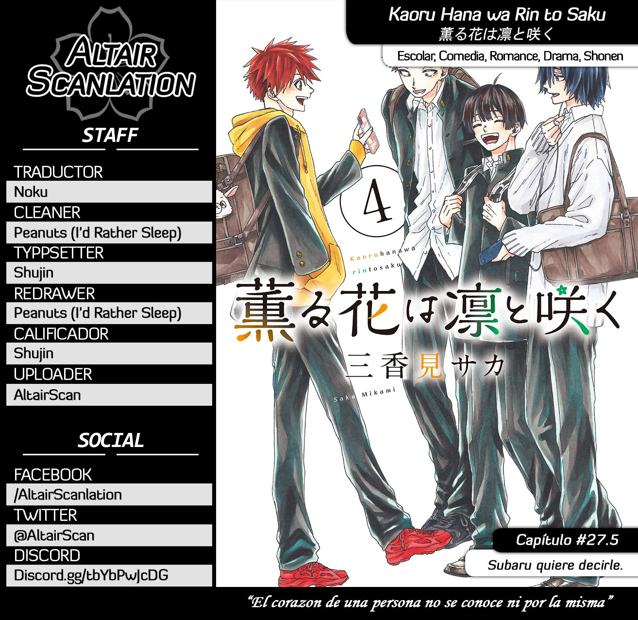 Read Kaoru Hana Wa Rin To Saku ES Manga Online