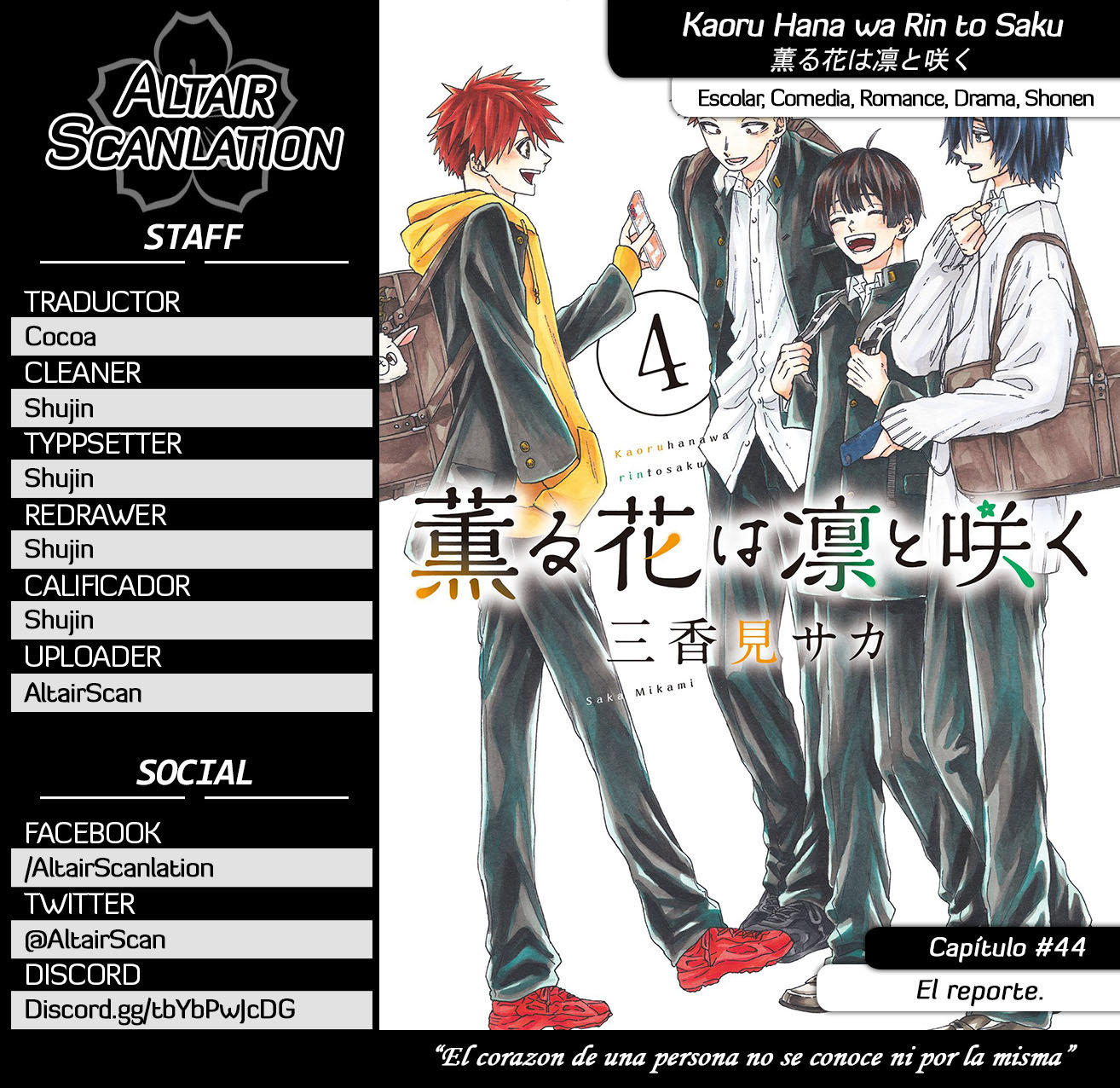 Read Kaoru Hana Wa Rin To Saku ES Manga Online