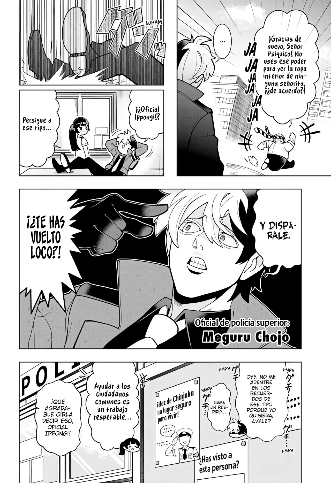 Read Super Psychic Policeman Chojo ES Manga Online