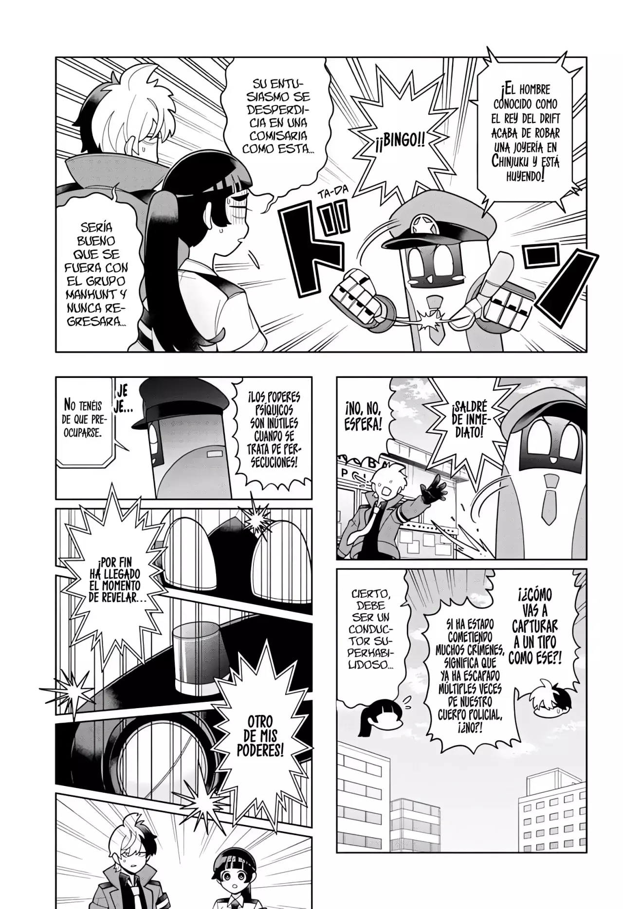 Read Super Psychic Policeman Chojo ES Manga Online
