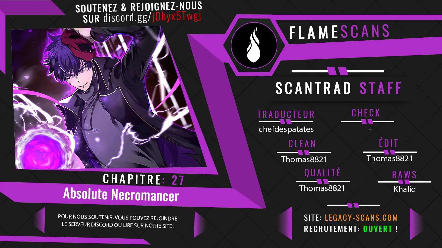 Read Absolute Necromancer FR Manga Online