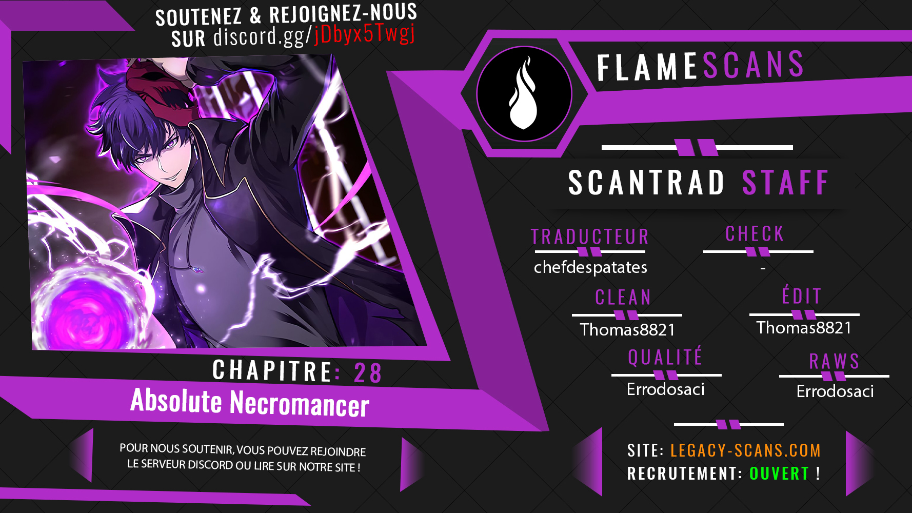 Read Absolute Necromancer FR Manga Online