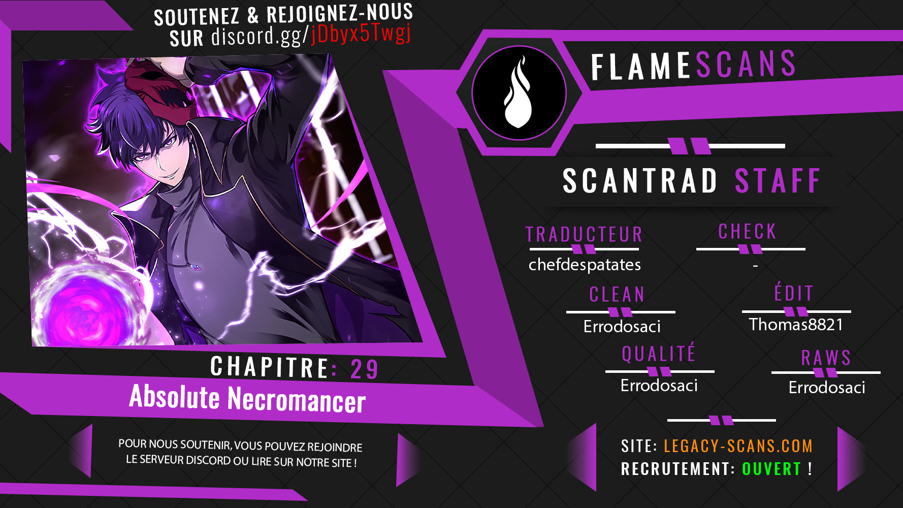 Read Absolute Necromancer FR Manga Online