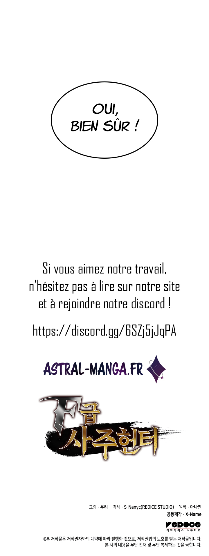 Read F-Class Destiny Hunter FR Manga Online