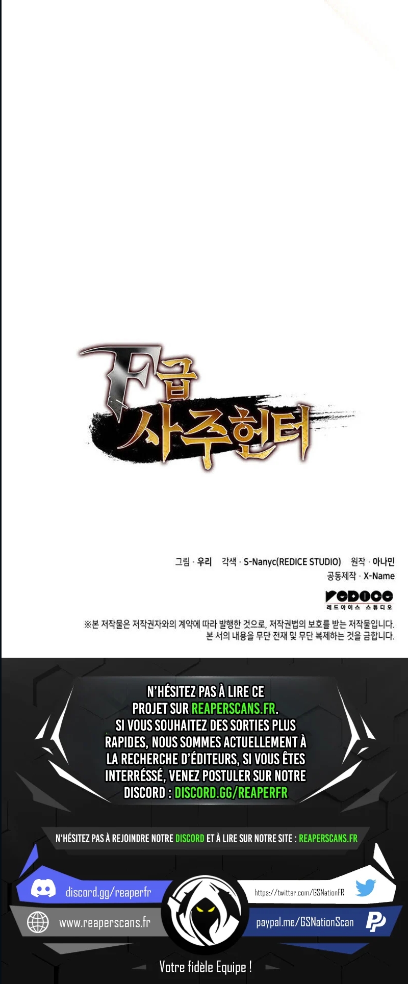 Read F-Class Destiny Hunter FR Manga Online