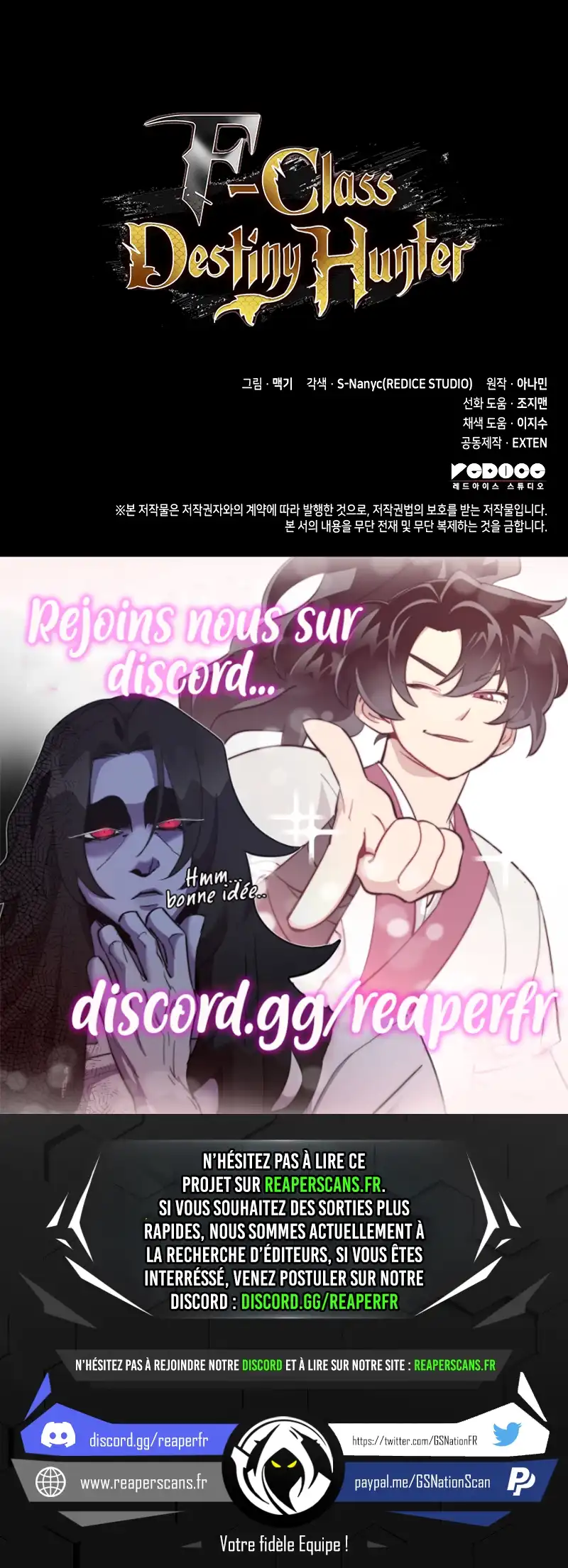 Read F-Class Destiny Hunter FR Manga Online