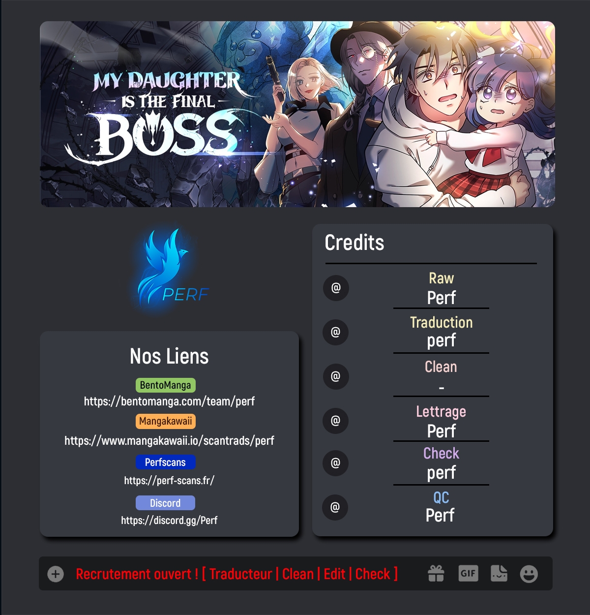 Read My Daughter is the Final Boss FR Manga Online