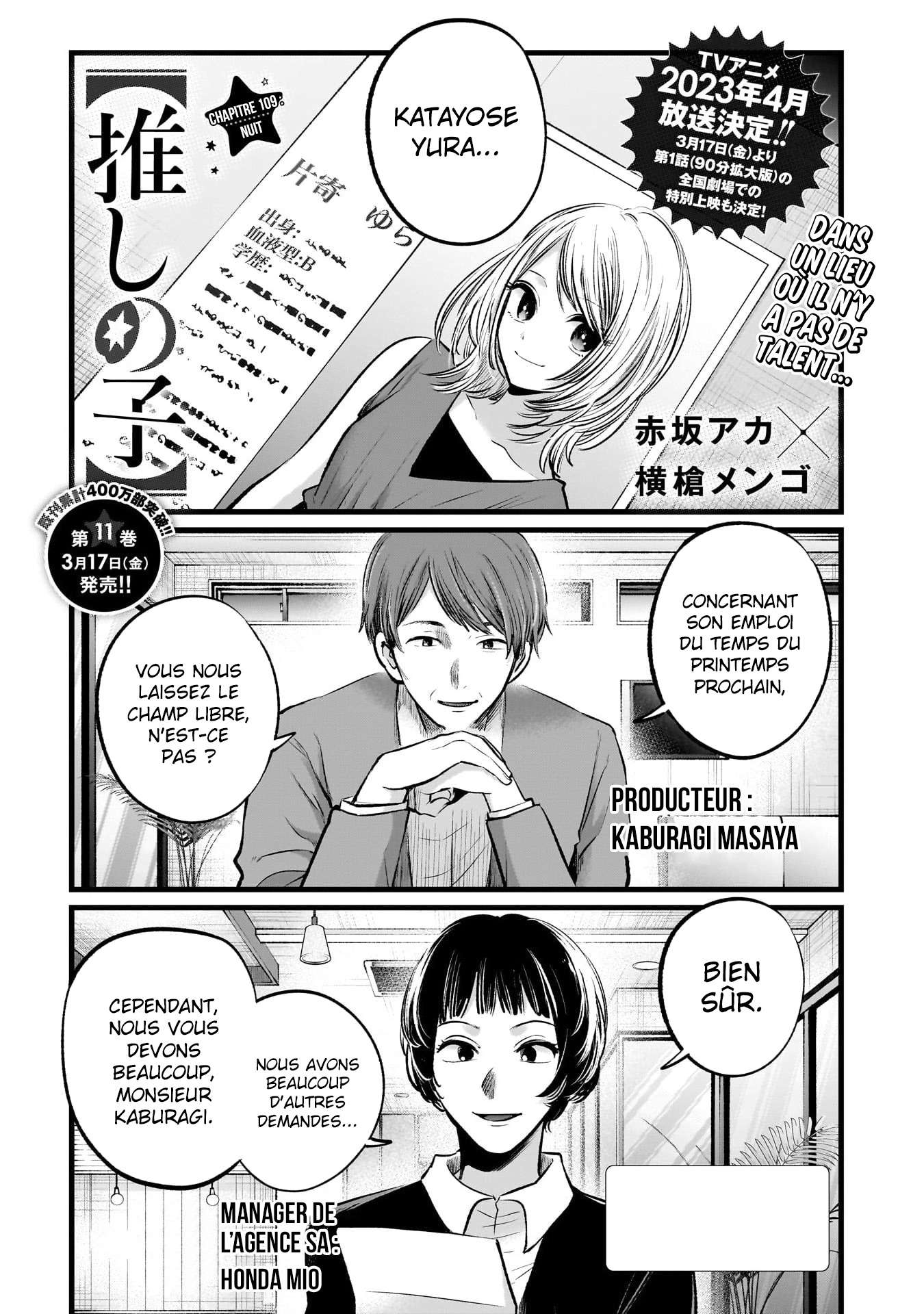 Read Oshi no Ko FR Manga Online