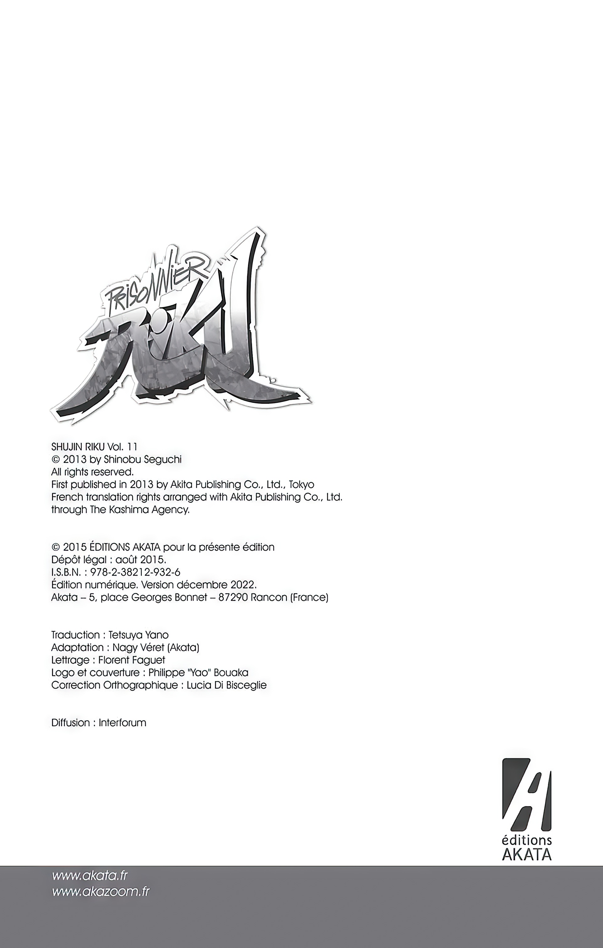Read Prisonnier Riku FR Manga Online