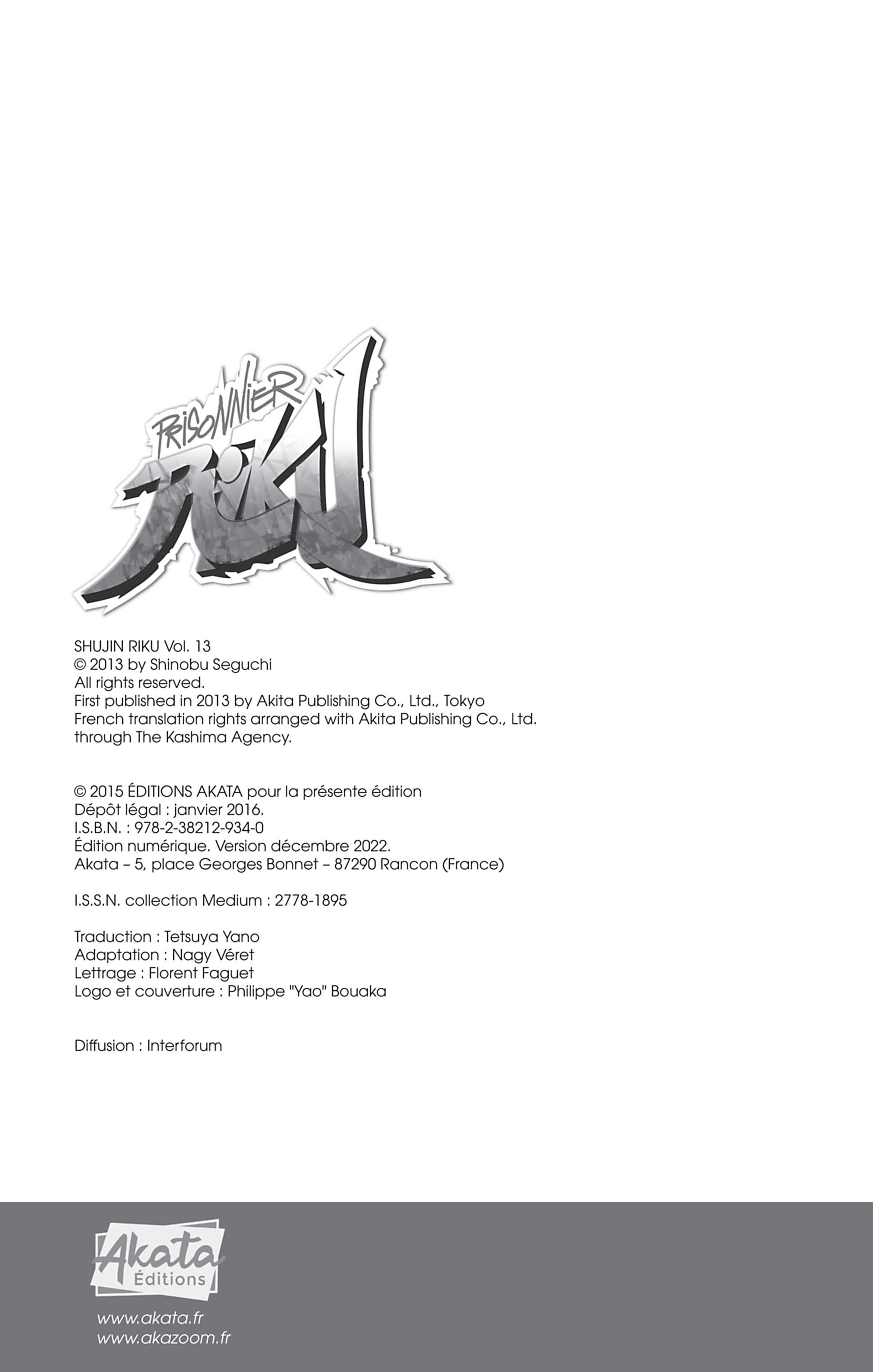 Read Prisonnier Riku FR Manga Online