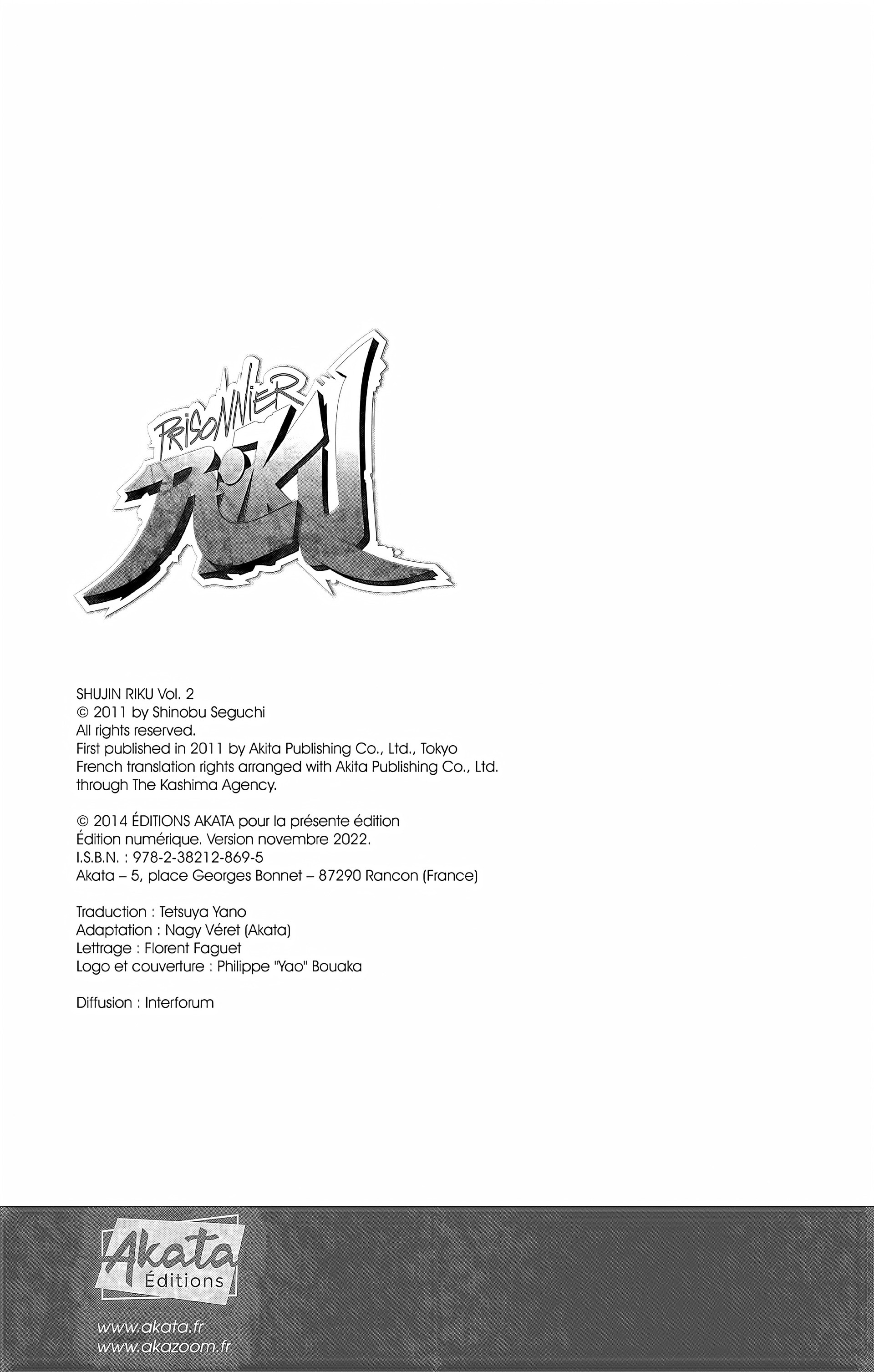 Read Prisonnier Riku FR Manga Online
