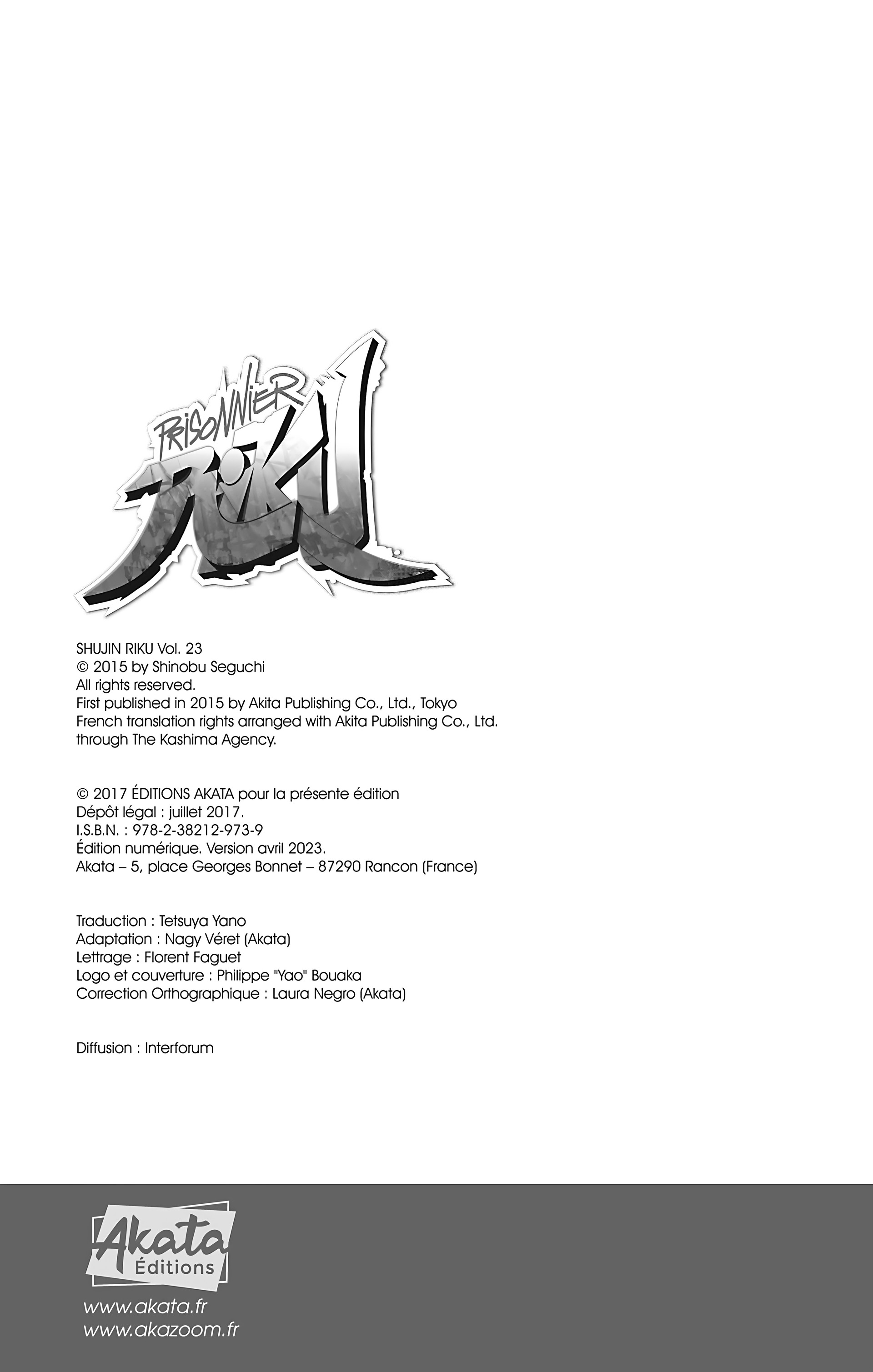 Read Prisonnier Riku FR Manga Online
