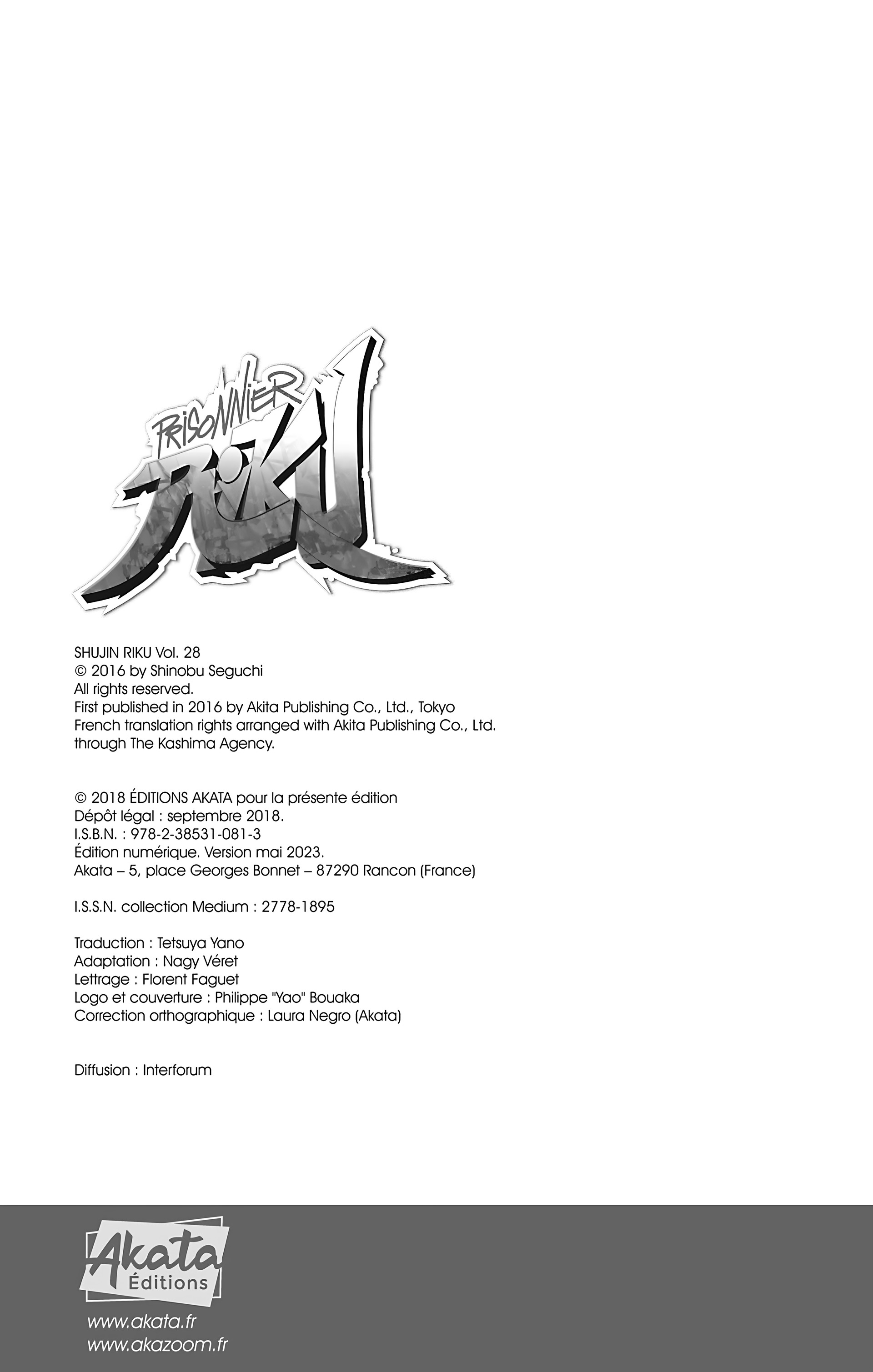 Read Prisonnier Riku FR Manga Online