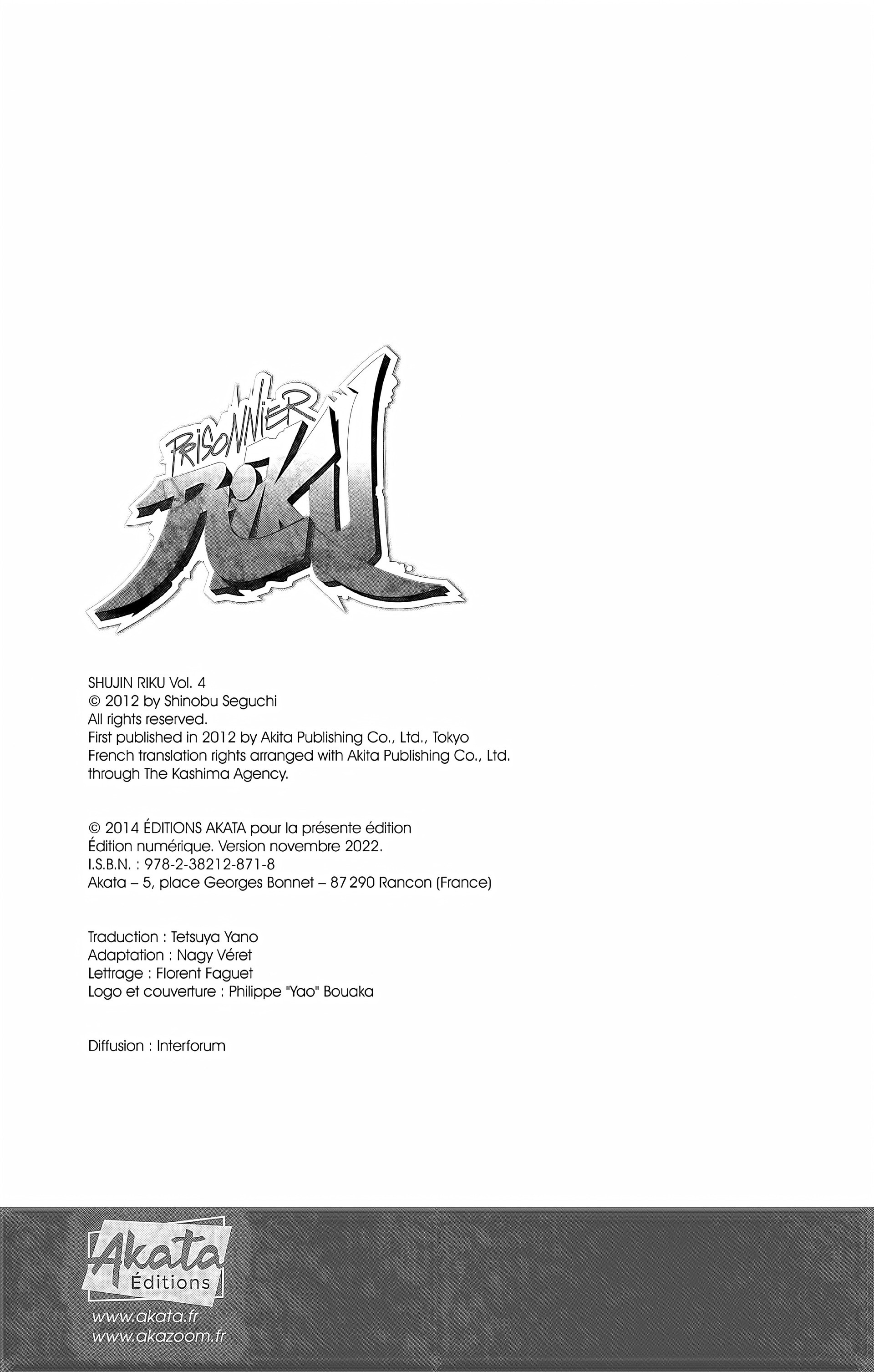 Read Prisonnier Riku FR Manga Online