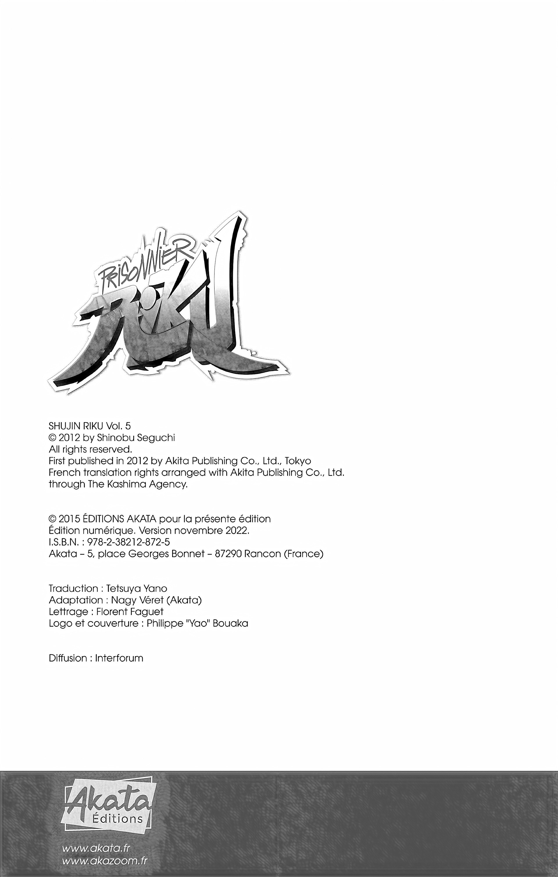 Read Prisonnier Riku FR Manga Online