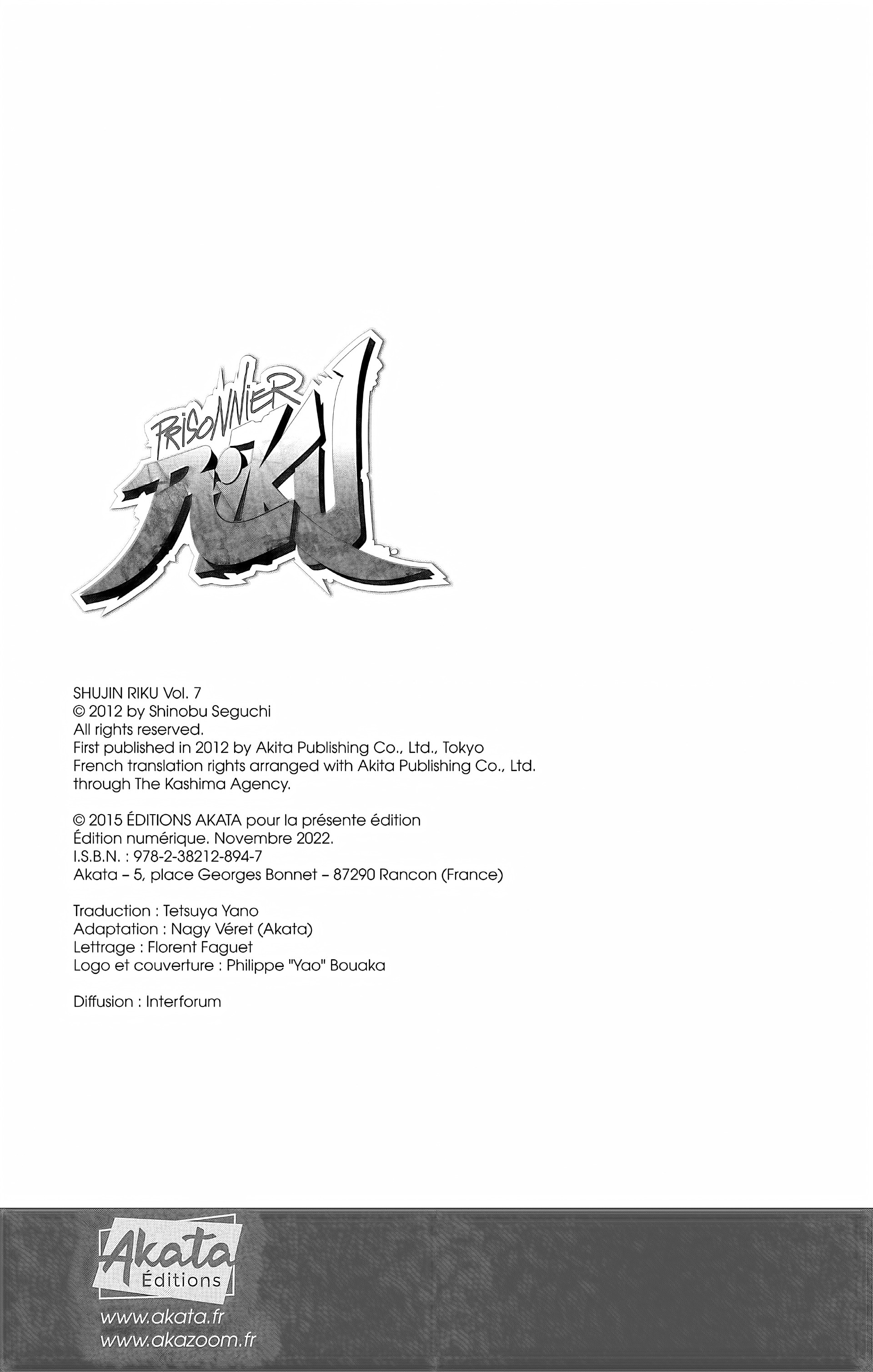 Read Prisonnier Riku FR Manga Online