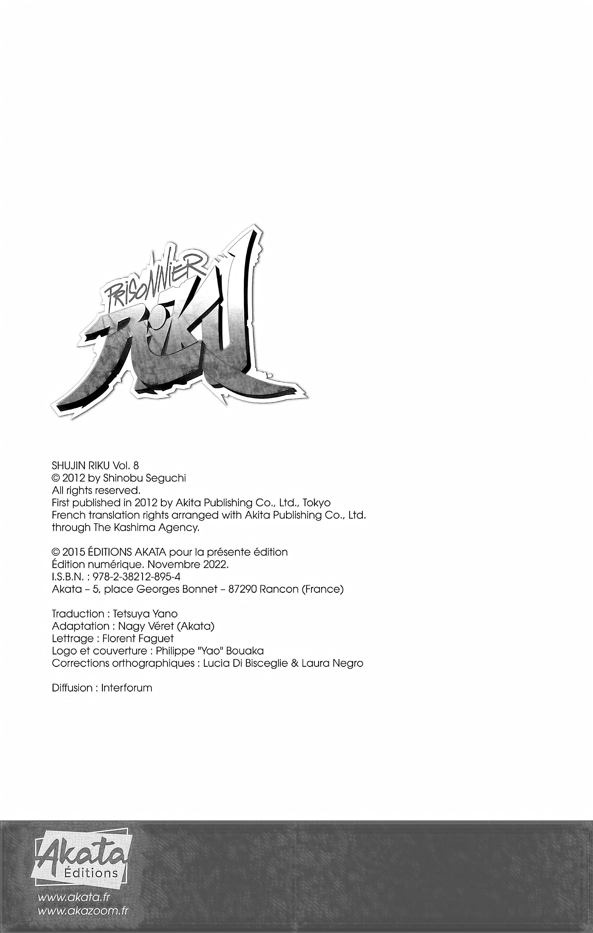 Read Prisonnier Riku FR Manga Online