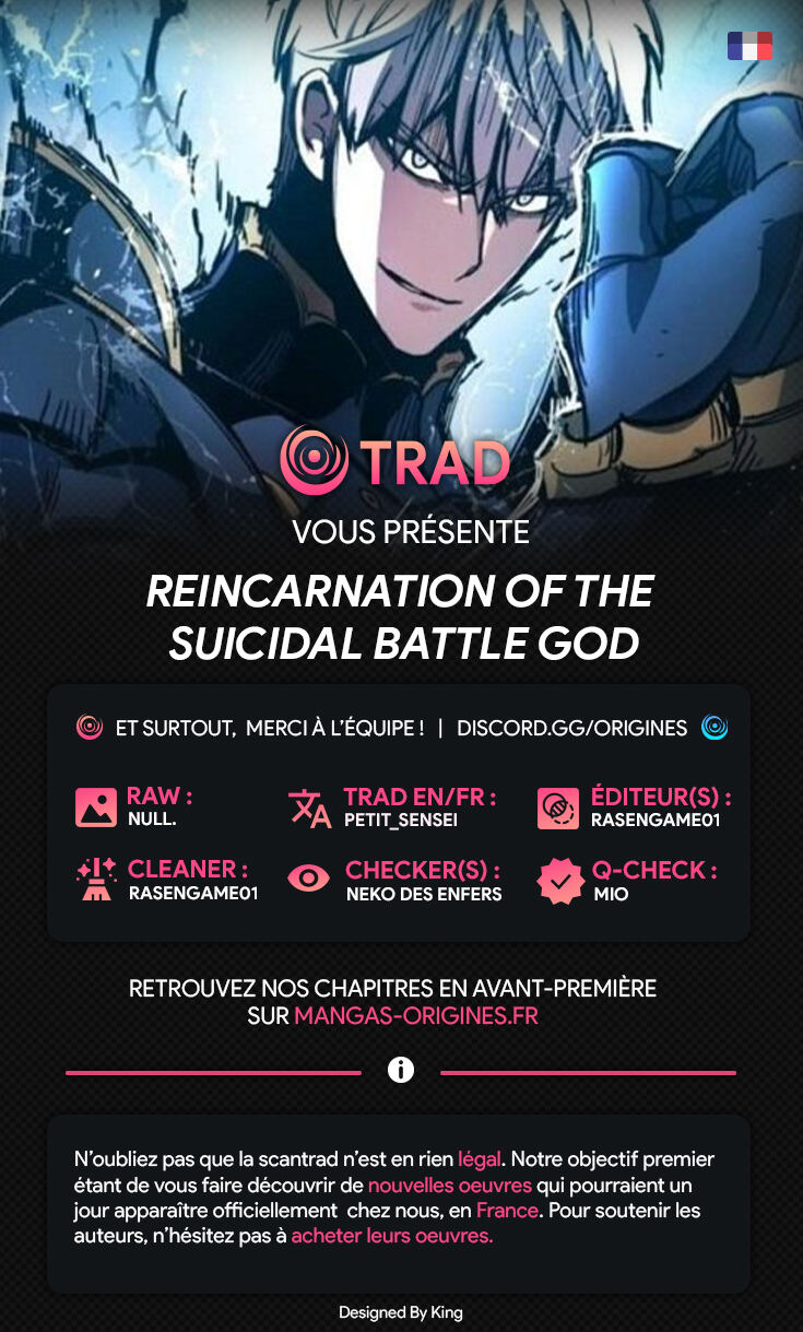 Read Reincarnation of the Suicidal Battle God FR Manga Online