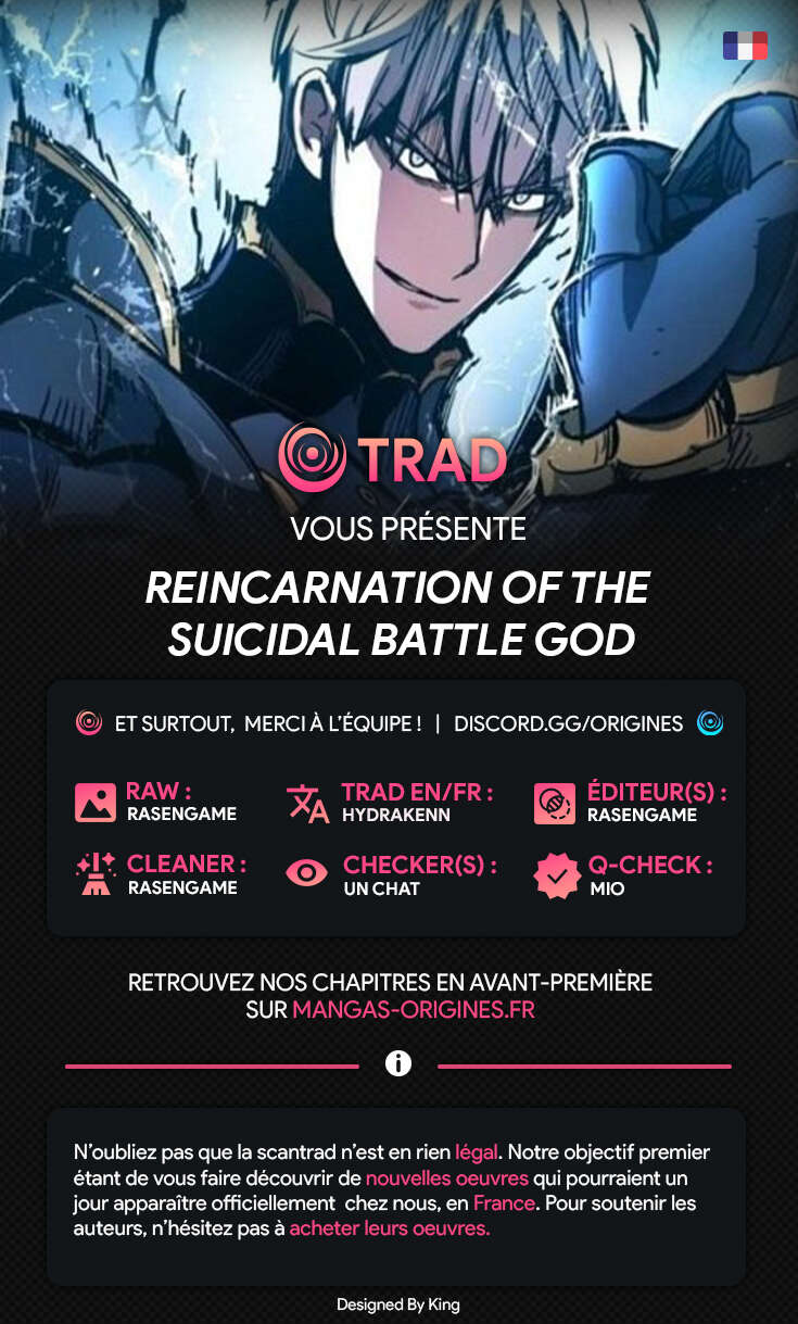 Read Reincarnation of the Suicidal Battle God FR Manga Online