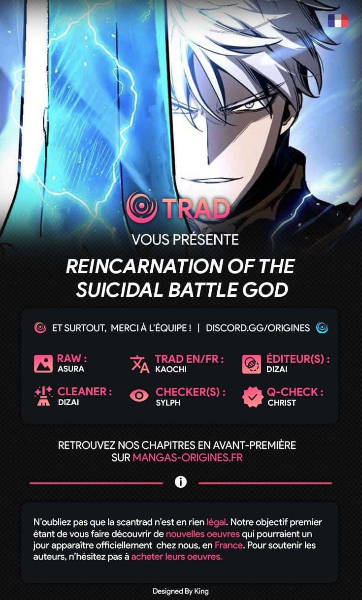 Read Reincarnation of the Suicidal Battle God FR Manga Online