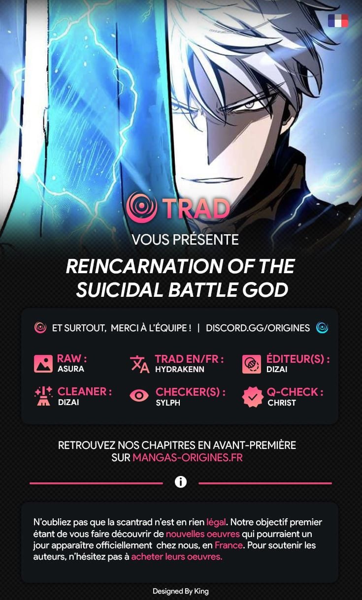 Read Reincarnation of the Suicidal Battle God FR Manga Online
